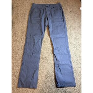Travis Matthew Pants Mens 30x32 Gray Open to Close Straight Leg Mid Rise Golf